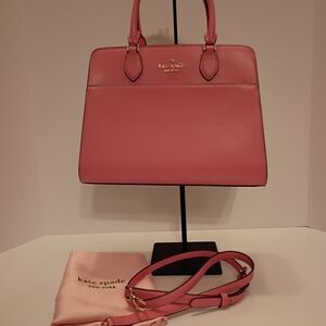 Kate Spade Madison Medium Satchel Crossbody Blossom Pink